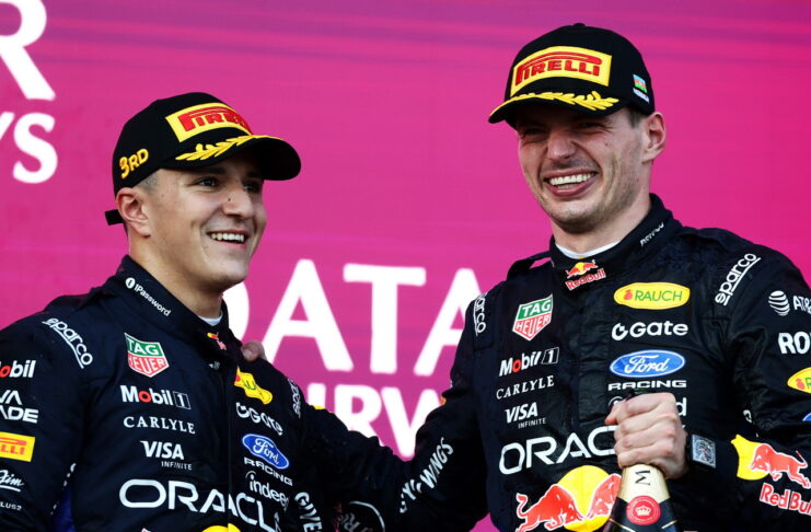 Макс Ферстаппен: Я был близок к Джорджу, но недостаточно Isack Hadjar, Max Verstappen