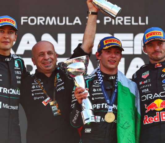 Италия-2026: Антонелли одержал победу стартовал 19-м Max Verstappen, Andrea Kimi Antonelli, George Russell