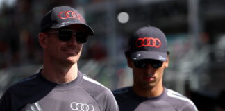 Гонщики Audi и Хаджар вызваны к стюардам Nico Hulkenberg, Gabriel Bortoleto